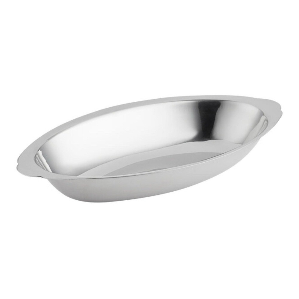Vollrath Stainless Steel Oval Au Gratin Dish Mirror-Finished 12 oz. 47422 Korea